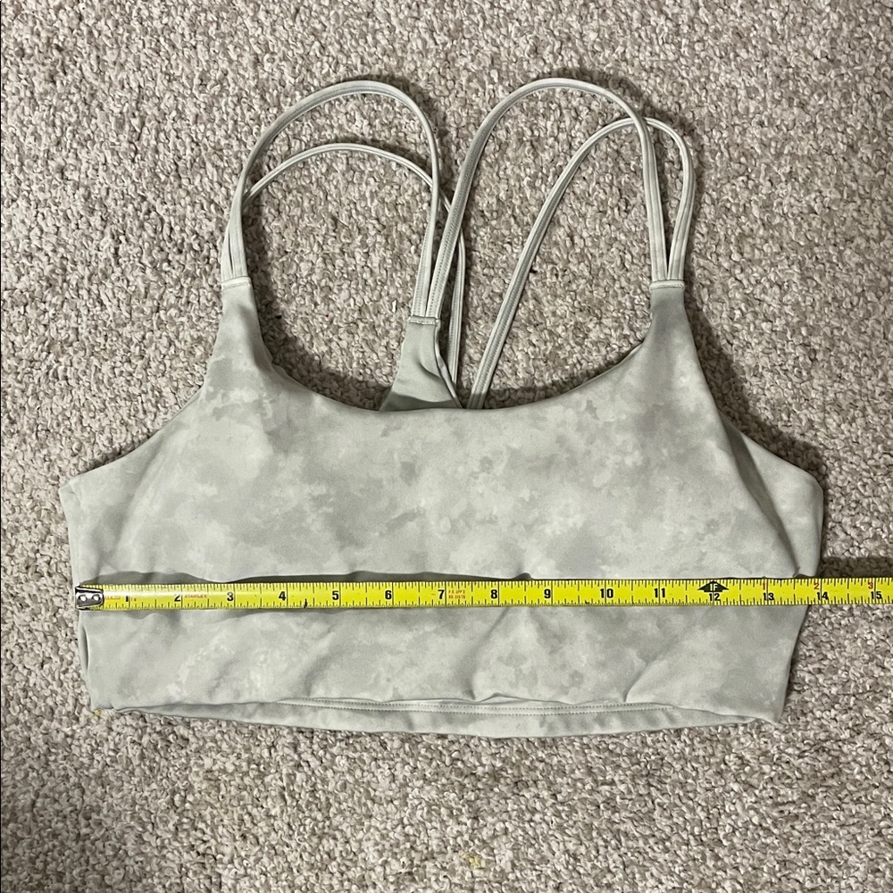 Gray Strappy Sports Bra size xfs